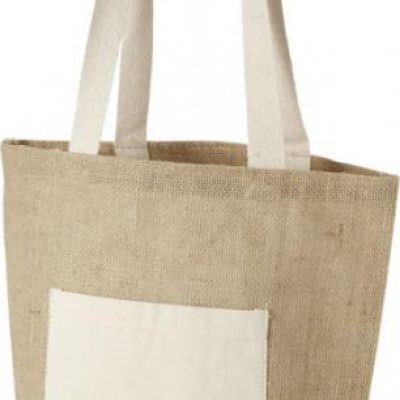 SHANTI. Sacchetto Borsa shopper ecologica in juta (360 g/m²)