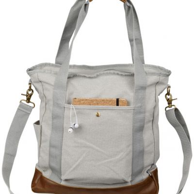 HACKNEY. Borsa in cotone 100% con chiusura