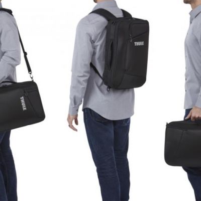 Borsa messenger portacomputer Checkpoint Friendly, nero