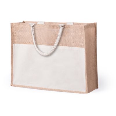 SHANTI. Sacchetto Borsa shopper ecologica in juta (360 g/m²)