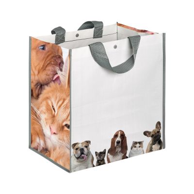 BORSA SHOPPING CON SOFFIETTO CANI E GATTI