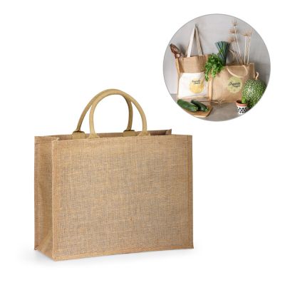 SHANTI. Sacchetto Borsa shopper ecologica in juta (360 g/m²)