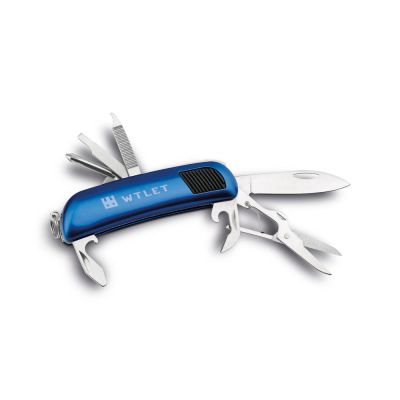 Utensile multifunzione, portachiavi, arma di difesa femminile, coltello  multiuso, coltello da cancelleria, coltello da boxe espresso (blu) :  : Fai da te