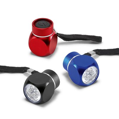 SEVAL Torcia LED in metallo con 3 LED e cinturino in tessuto