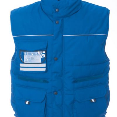 Gilet in pile con collo a lupetto zip lunga