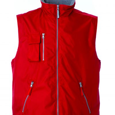 Gilet in soft shell a due strati impermeabile