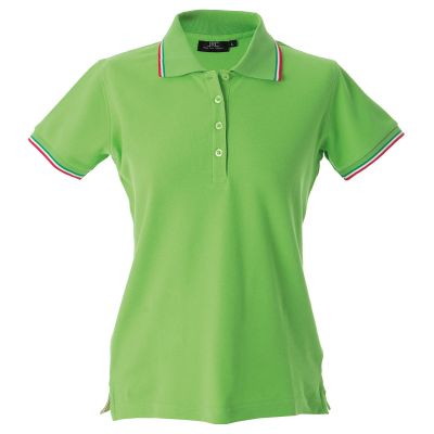 Polo manica lunga Savona cotone pique con tricolore