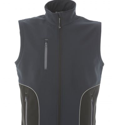 Gilet imbottito Glasgow portabadge profili rifrangenti