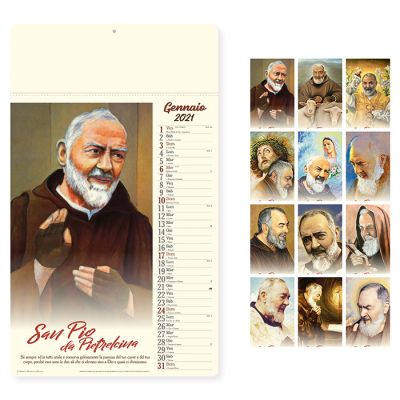 Calendario illustrato pane e pasta 12 fogli mensile carta patinata