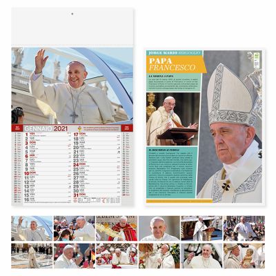 Calendario San Pio mensile12 fogli carta avorio