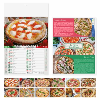 Calendario illustrato Paesaggi mensile 12 fogli carta patinata