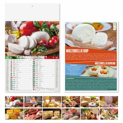 Calendario illustrato San PIO mensile 12 fogli carta patinata