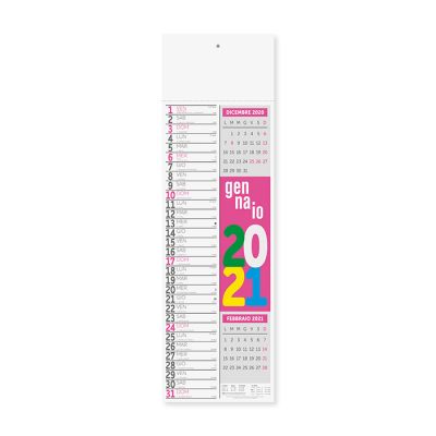 Calendario olandese silhouette multicolor 12 fogli mensile