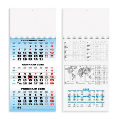 Calendario trittico Trio Fluo