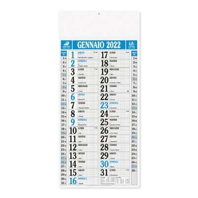 Calendario olandese americano mensile 12 fogli