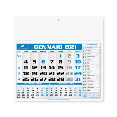 Calendario olandese 12 fogli memo