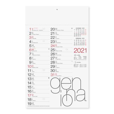 Calendario olandese classic mensile 12 fogli carta patinata