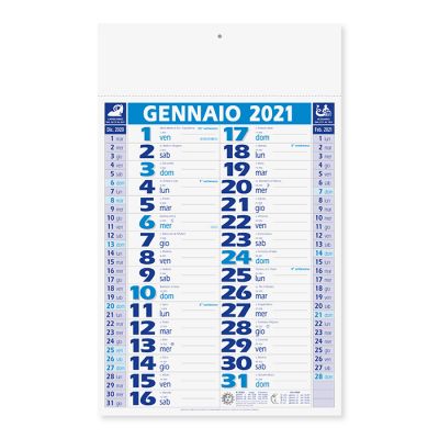 Olandese quadrettato mensile 12 fogli carta patinata