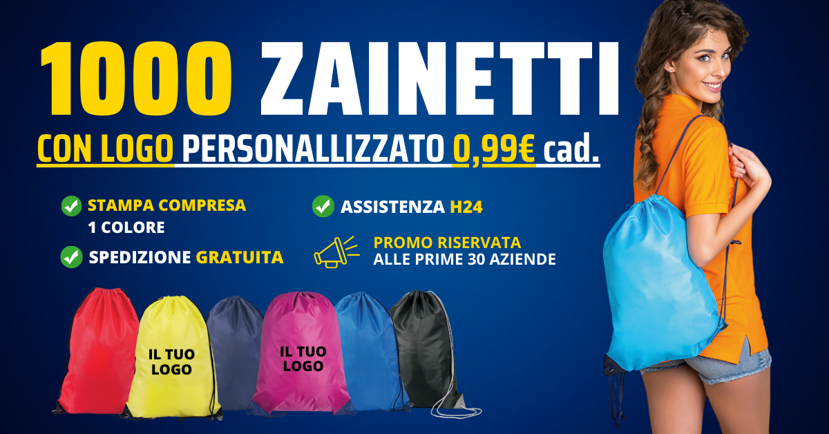 super offerta sacca zaino 1000pz